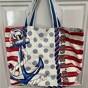 Brighton canvas bag. Nautical style